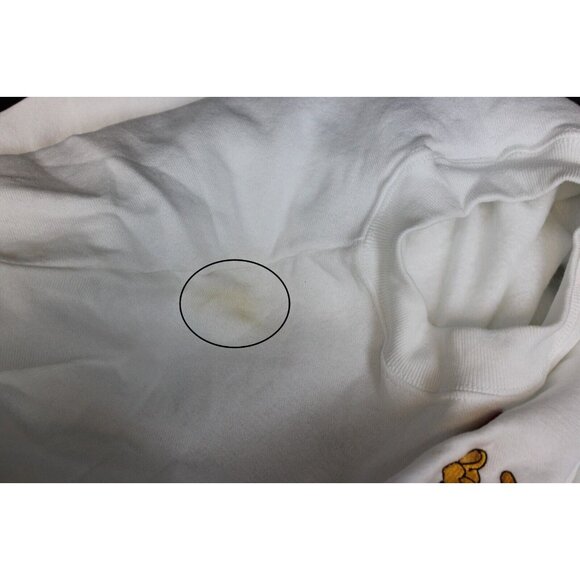 VTG 90s NWT Disney Winnie the Pooh Sweatshirt Embroidered Tumbling White Sz Lg - Picture 5 of 10